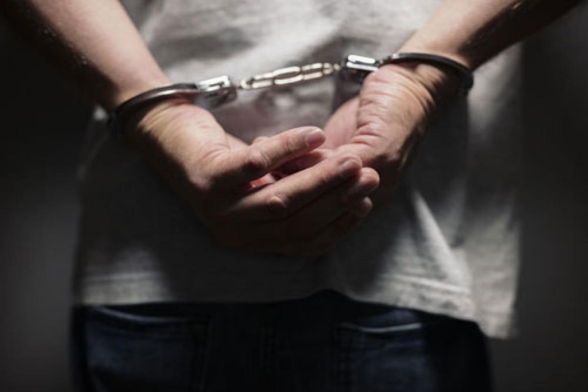 Man in handcuffs