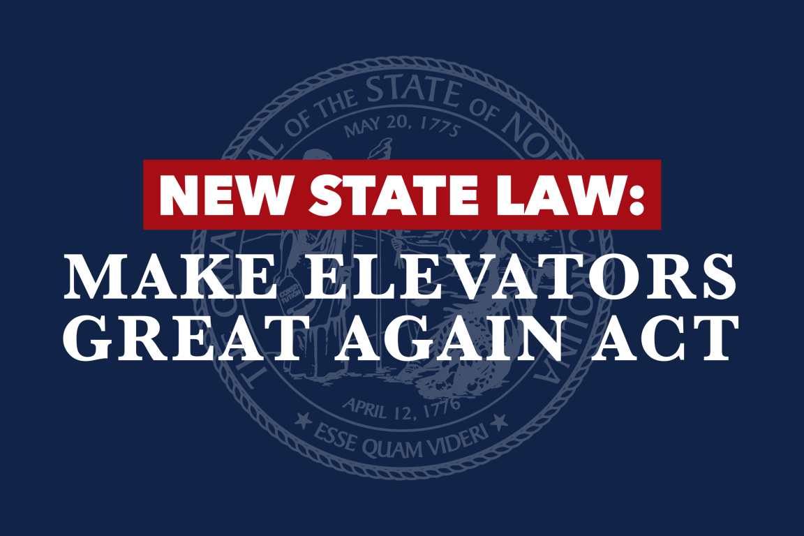 Elevator law announcement