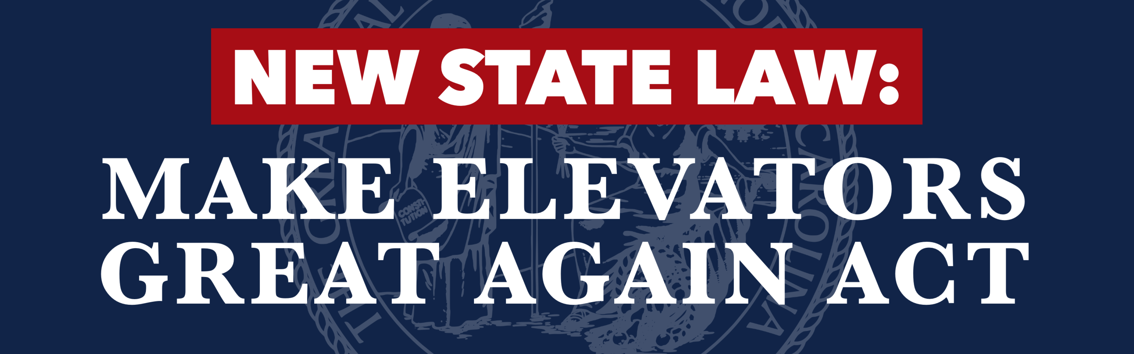 Elevator law announcement